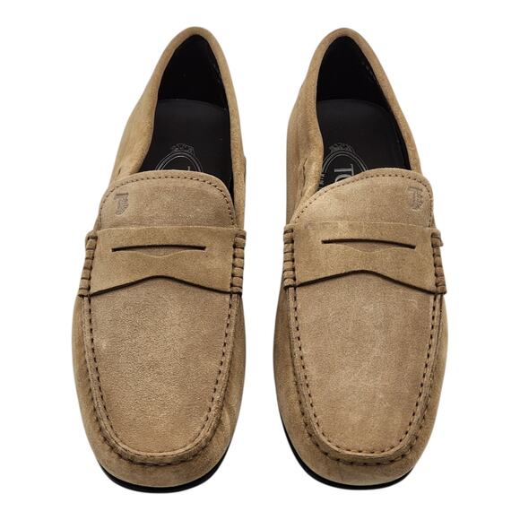Tod\'s Mocassino City Gommino Penny Suede Loafers Brown UK 7.5 US 9 - NWB $695 main image 7